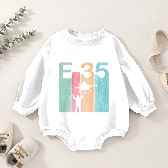 F35 Vintage Air Force Fighter Jets Baby Romper Sweatshirts