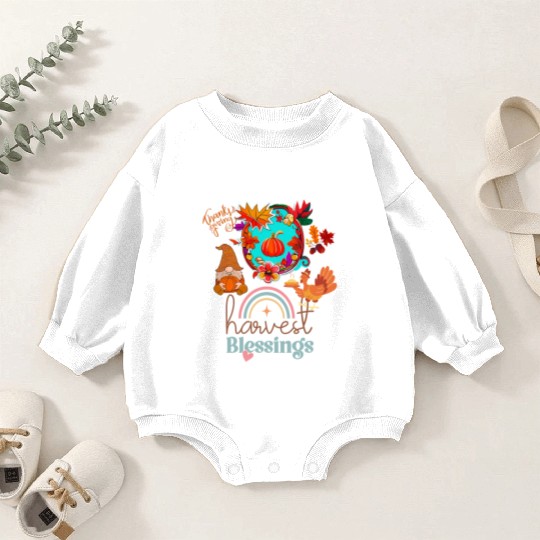 "Harvest Blessings" Baby Romper Sweatshirts