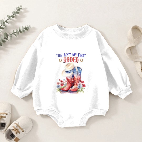 This Ain't My First Rodeo Women Rodeo Cowboy Baby Romper Sweatshirts