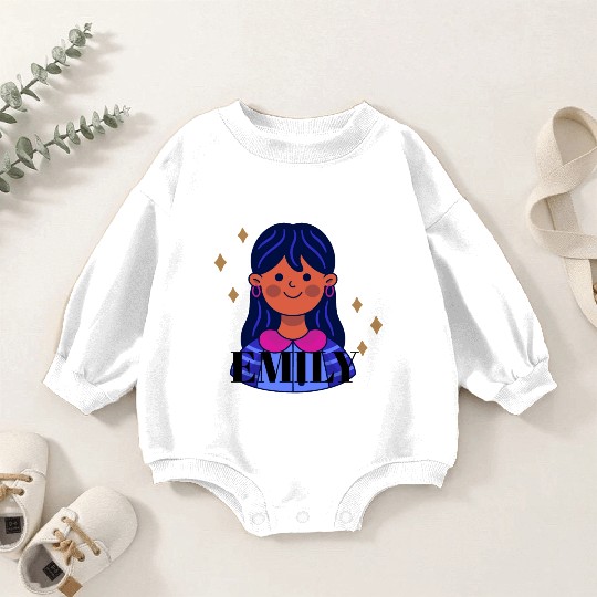 emily name Baby Romper Sweatshirts