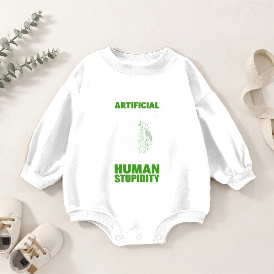 Data Robot AI Computer Science Machine Learning Baby Romper Sweatshirts