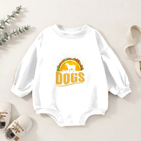 Will Train Dogs For Tacos Dog Trainer Job Saying Baby Romper Sweatshirts