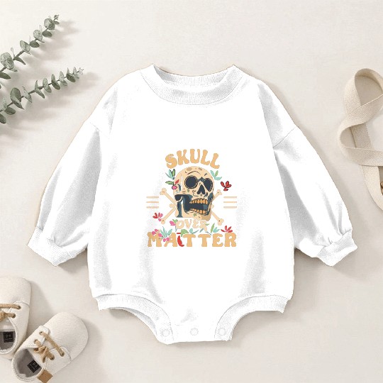 Totenkopf Skull Skulls Totenschädel Spruch Baby Romper Sweatshirts