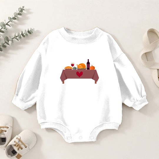 Thanksgiving WTF Wine Turkey Family Fall Harvest Baby Romper Sweatshirts