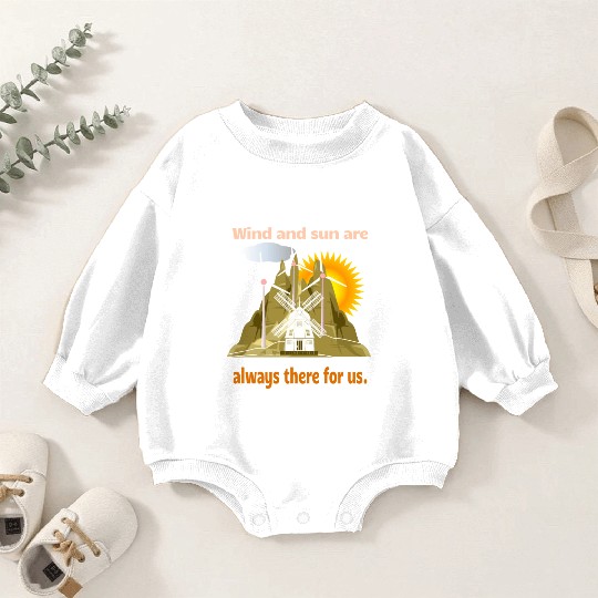 Wind And Sun Are There For Us Baby Romper Sweatshirts
