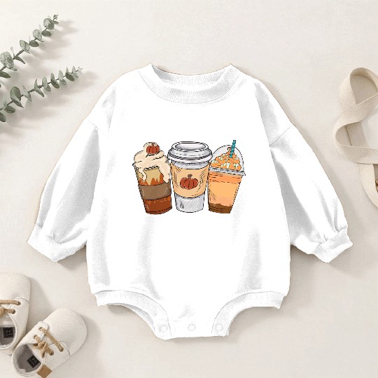 Fall Coffee Drink Thanksgiving Baby Romper Sweatshirts