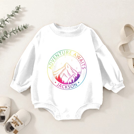 Jackson Jackson Hole Valley Wyoming Usa Adventure Baby Romper Sweatshirts