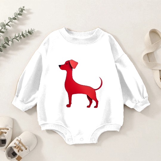 Red Dog 3 Baby Romper Sweatshirts