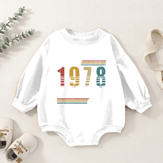 1978 vintage birthday year of birth 1978 gift Baby Romper Sweatshirts