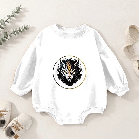 Fierce Tiger Anime Baby Romper Sweatshirts