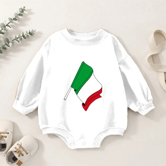 Flag of Italy Baby Romper Sweatshirts