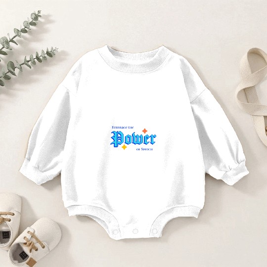 Writer: Embrace the power of speech Baby Romper Sweatshirts
