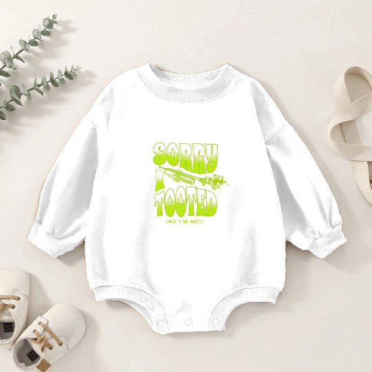 Funny Trumpet Player Music Teacher Marching Band Baby Romper Sweatshirts