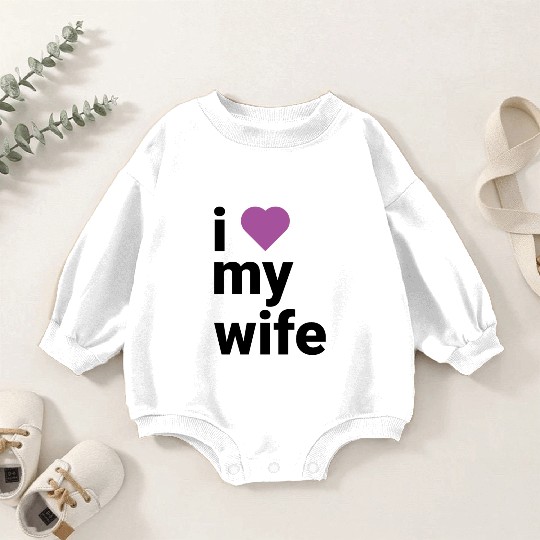 Heartfelt Tribute to My Beloved Wife purple Baby Romper Sweatshirts