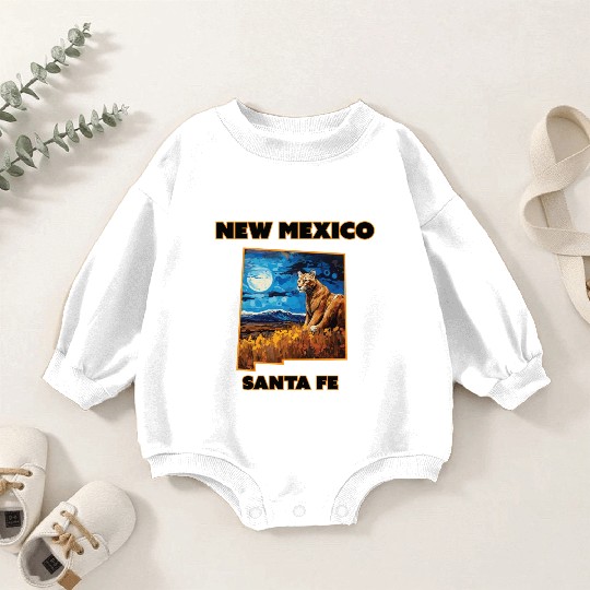New Mexico - Cougar Baby Romper Sweatshirts