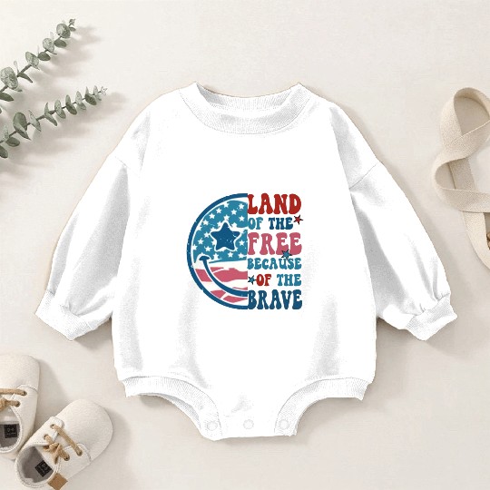 Land of the free Baby Romper Sweatshirts
