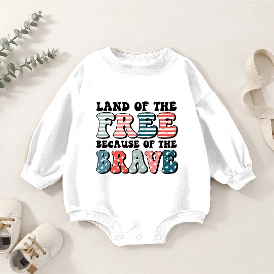 Land of the free Baby Romper Sweatshirts