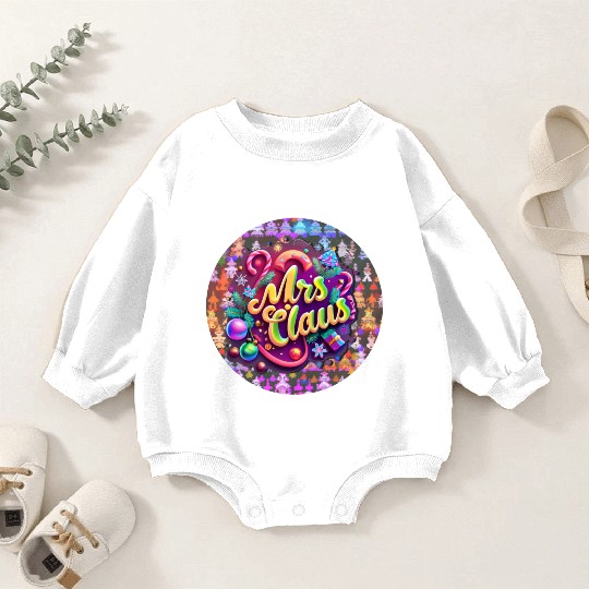 Mrs Claus Baby Romper Sweatshirts