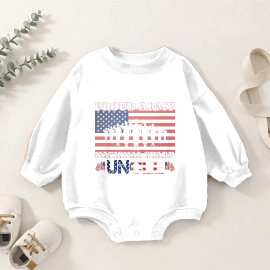 Proud Army National Guard Uncle Baby Romper Sweatshirts