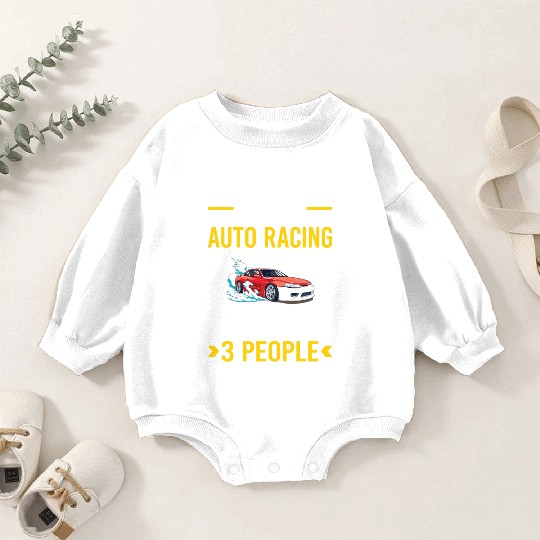 3 People Auto Racing Automotive Autosport Baby Romper Sweatshirts