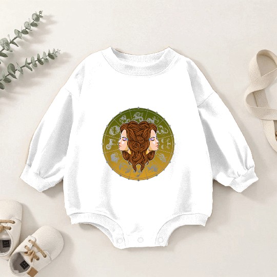 Gemini Zodiac star sign horoscope Astrology Baby Romper Sweatshirts