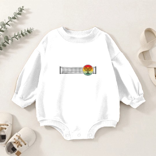 Tennis Sports Fan Court Training Baby Romper Sweatshirts