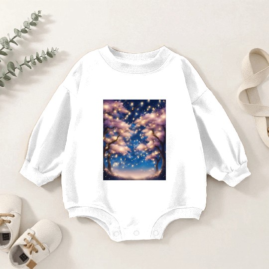 Cherry Blossom Tree Party Baby Romper Sweatshirts