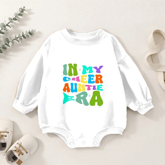 In My Cheer Auntie Era Baby Romper Sweatshirts