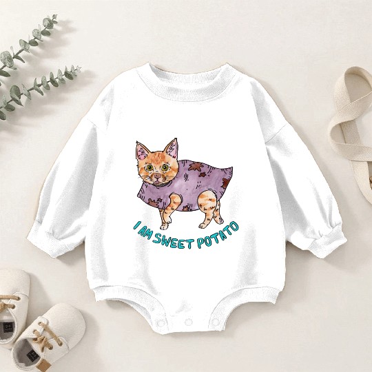 I am Sweet Potato Baby Romper Sweatshirts