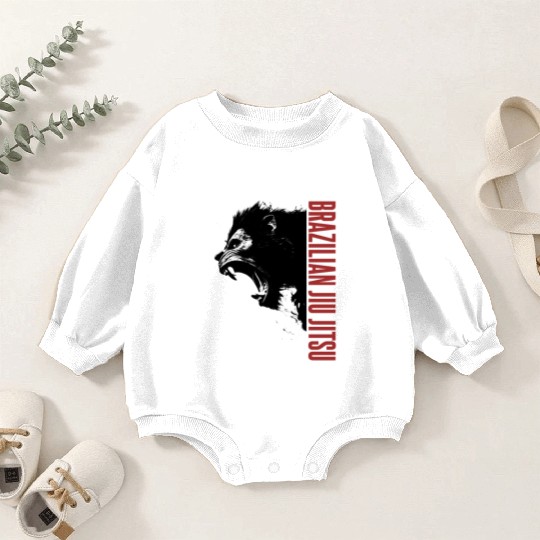 Gorilla Head Brazilian Jiu Jitsu Bjj Gift Baby Romper Sweatshirts
