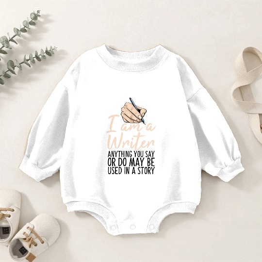 I Am A Writer Anything You Say Or Do May Be Used Baby Romper Sweatshirts