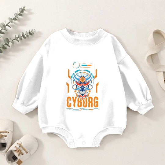 Cyberpunk Android Synthwave Engineering Baby Romper Sweatshirts