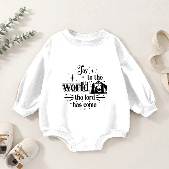 Joy to the world the lord has come Baby Romper Sweatshirts