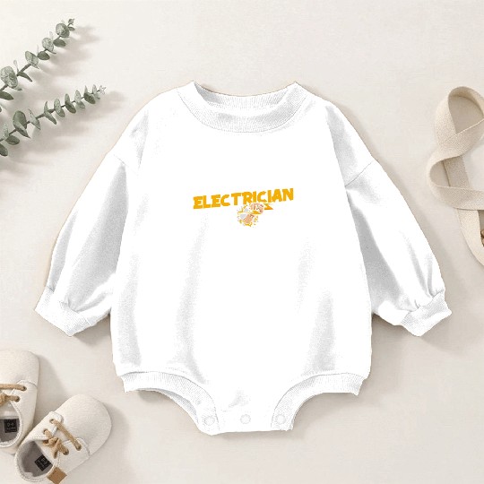 Electrician Mode On Wiremen Powerline Technician Baby Romper Sweatshirts