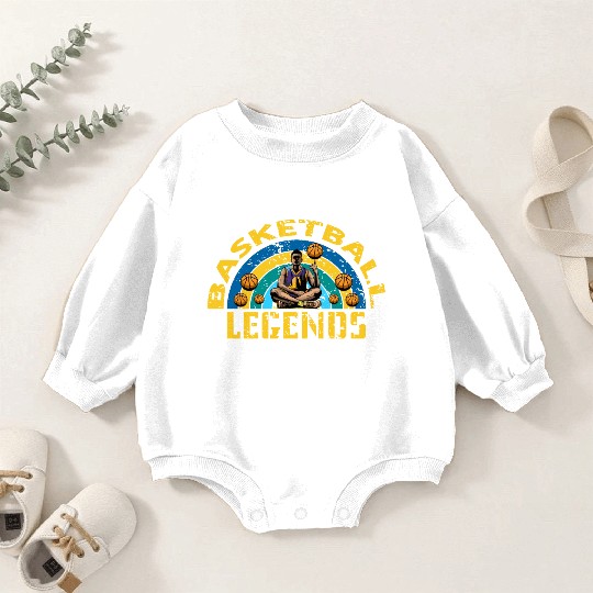 BASKETBALL LEGENDS Baby Romper Sweatshirts