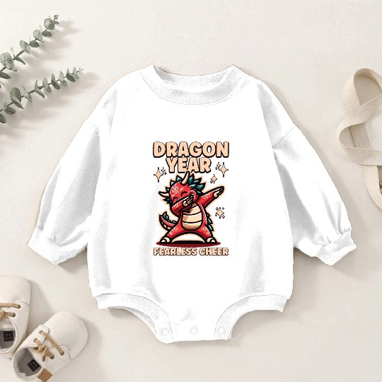 Dragon Kids Year of the Dragon Dabbing Baby Romper Sweatshirts