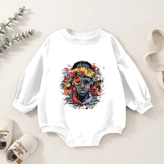 Rhythmic Expressions - cool Cultural Rap Baby Romper Sweatshirts