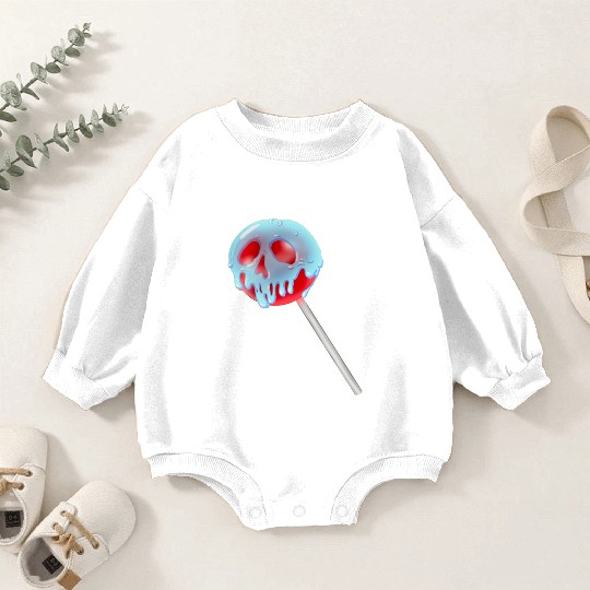 Poison Apple Halloween Candy Lollipop Baby Romper Sweatshirts
