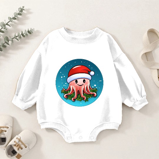 Jellyfish Christmas Baby Romper Sweatshirts