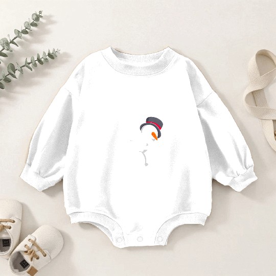 Snowman Let it Snow Winter Time Snowmen Baby Romper Sweatshirts