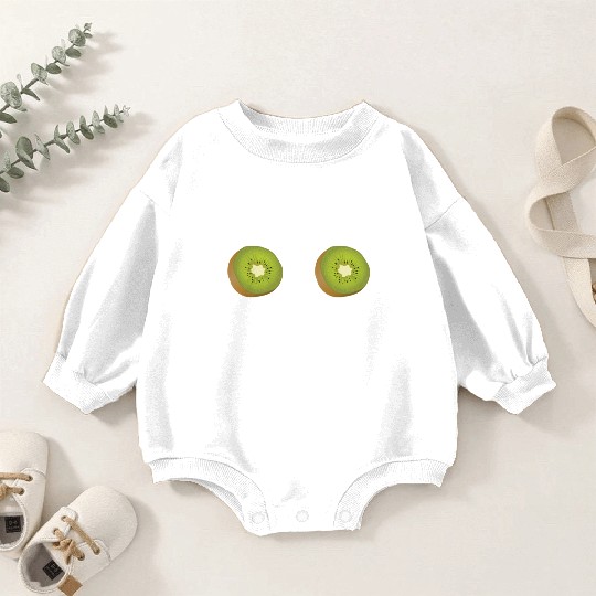 Kiwi Boobs Breasts Bra Funny Women Baby Romper Sweatshirts