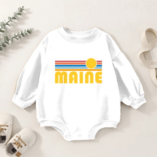 Maine Sunset Maine Baby Romper Sweatshirts