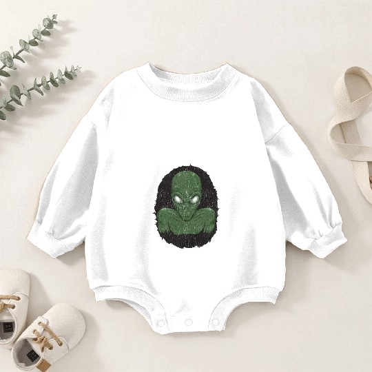 Ew People Scary Alien Shape Baby Romper Sweatshirts