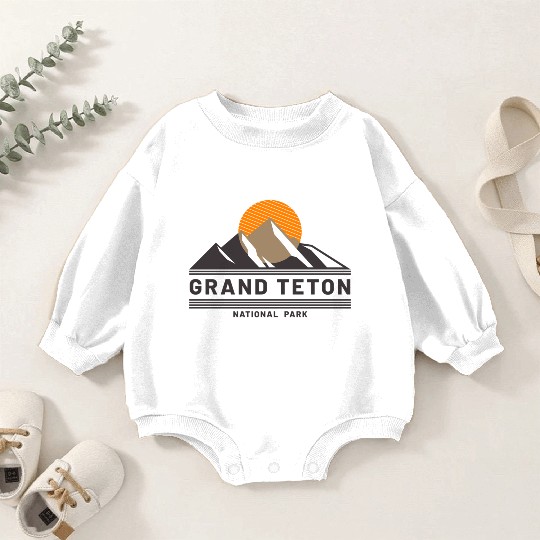 Grand Teton National Park Baby Romper Sweatshirts