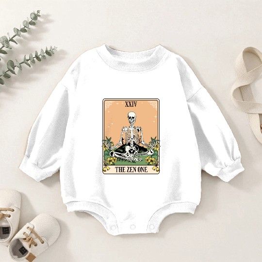 Funny Tarot Card Yoga Meditation Zen Baby Romper Sweatshirts