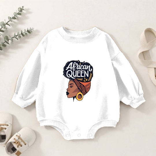 African Queen Afrocentric Queen Baby Romper Sweatshirts