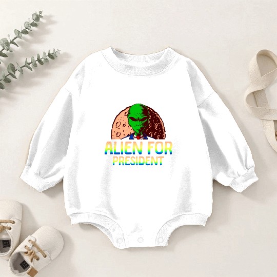 Alien, Aliens, UFO, UAP, Space Unknown Flight Baby Romper Sweatshirts