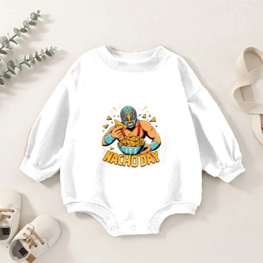Mexican Wrestling Wrestler Lucha Libre Nacho Baby Romper Sweatshirts