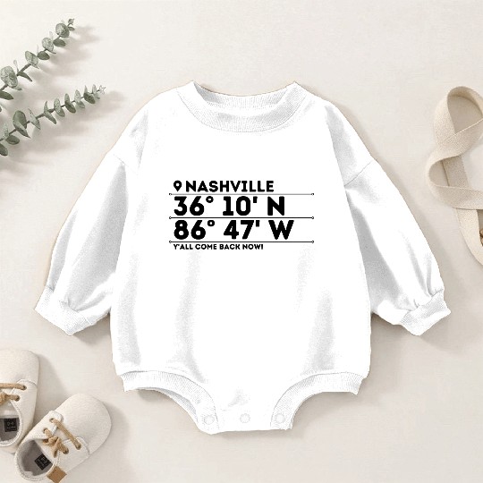 Nashville: Music City, USA Baby Romper Sweatshirts