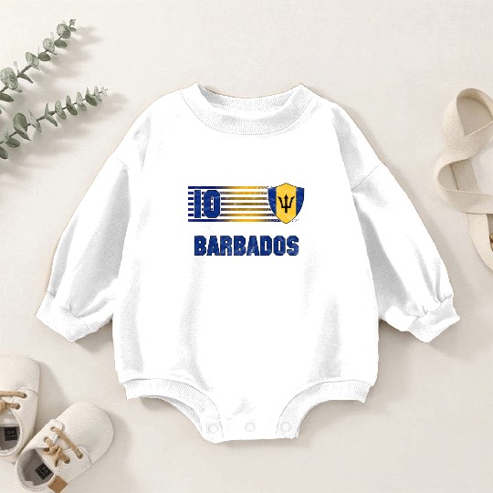 Barbados Baby Romper Sweatshirts